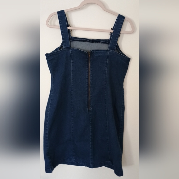 Derek Heart Blue Denim Mini Dress - Picture 2 of 2